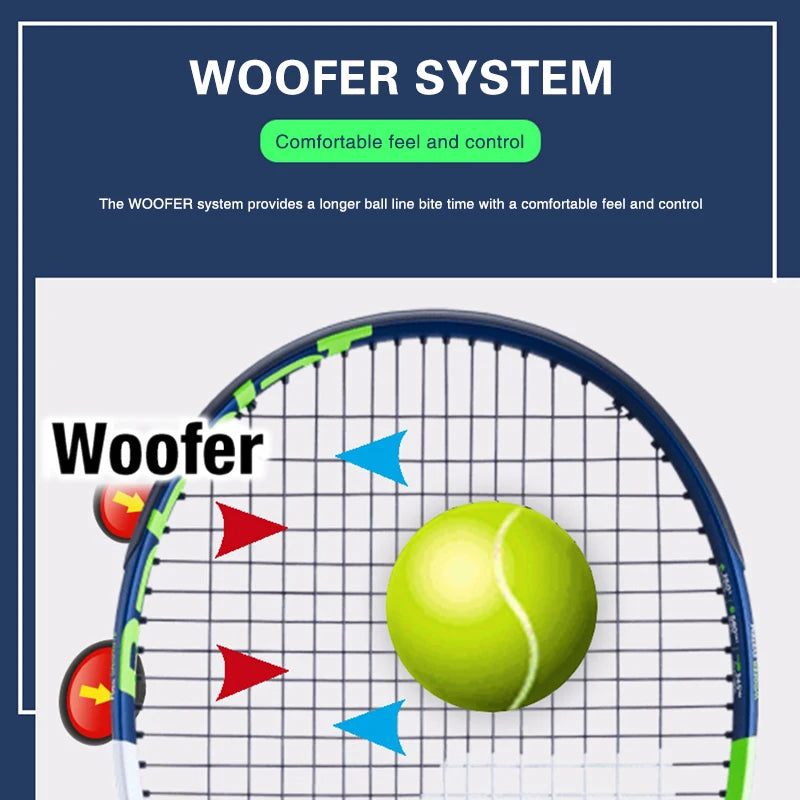 Raquette Babolat ultra légère en carbone avec sac à dos offert, housse de raquette, balle de tennis à cordes, grip, support Wrisy et 1 balle de tennis – performances et adhérence maximales
