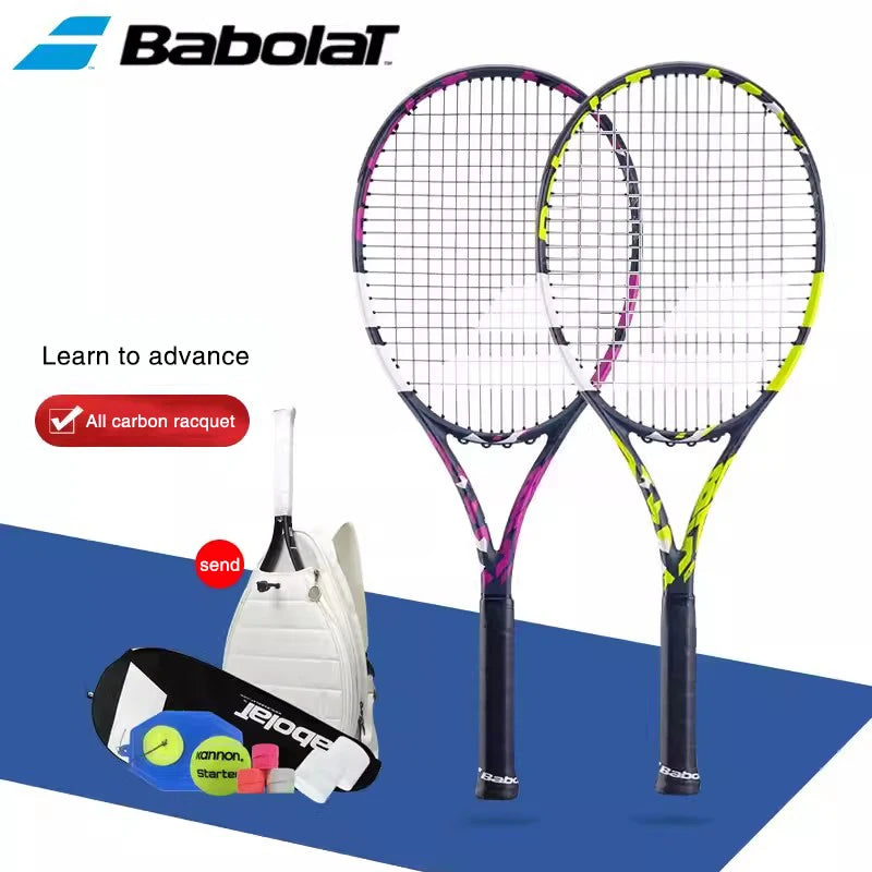 Raquette Babolat ultra légère en carbone avec sac à dos – équipement professionnel pour hommes et femmes !