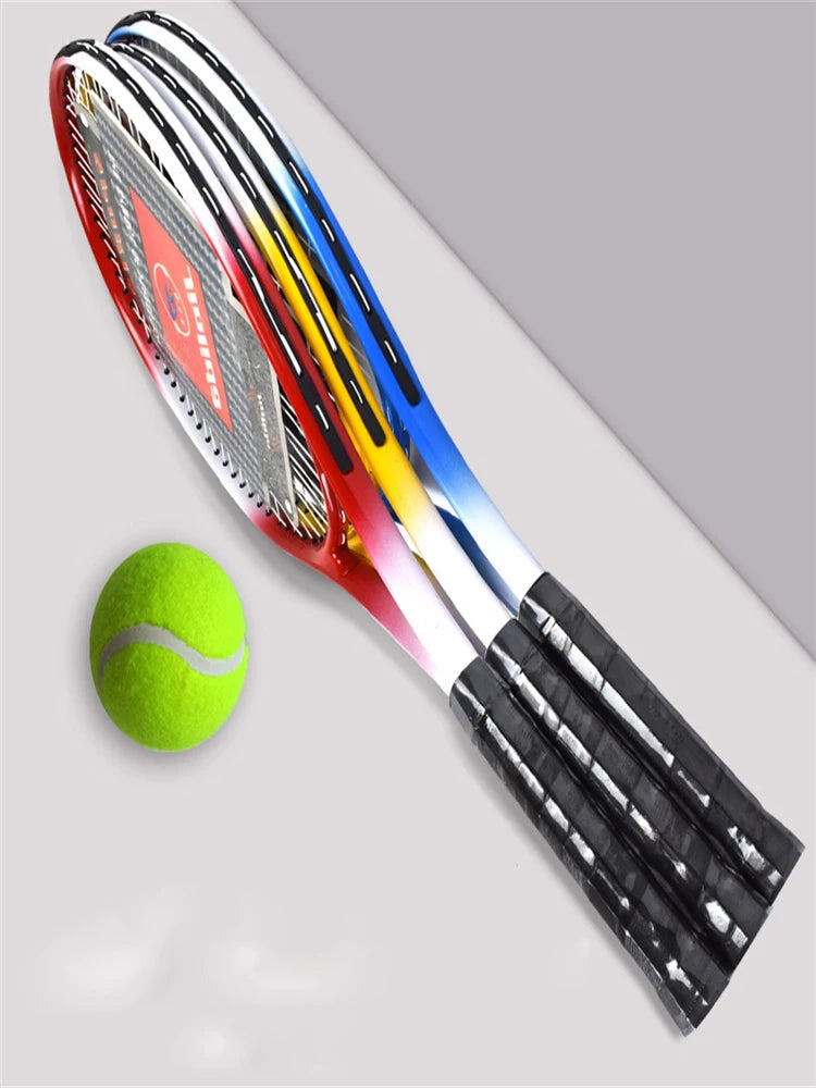 Raquette de Tennis pour enfants, raquette en alliage d'aluminium, joueur en paquet de 2, tout niveau