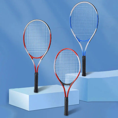 Raquette de tennis rouge et bleue pour enfant