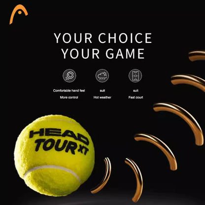 Véritable balle de Tennis professionnelle HEAD 4B Team 3 Tour X