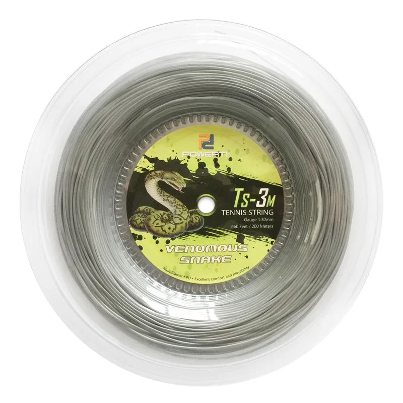 POWERTI TS-3M cordage de raquette de Tennis doux 1.35mm 200m bobine fil d'entraînement de raquette de Tennis