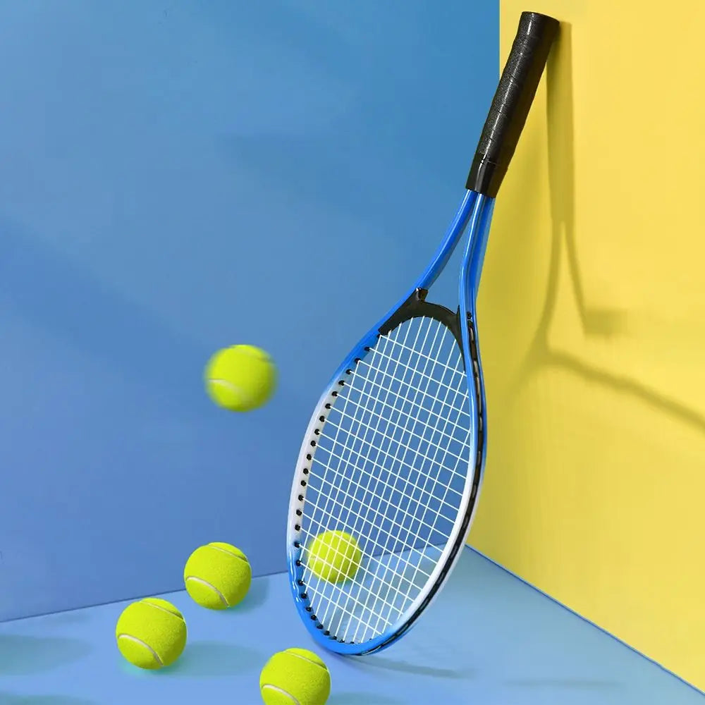 Raquette de tennis rouge et bleue pour enfant