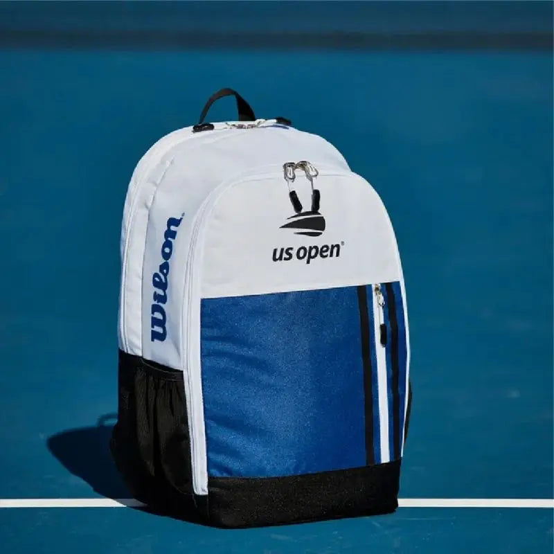Wilson US Open Team Sac à dos pour raquette de tennis, sac de sport pour 2 à 3 raquettes