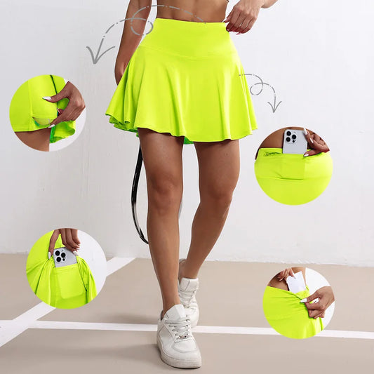 Jupe-short de tennis  pour femme avec 4 poches